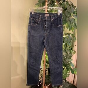 BOYISH Dempsey High Rise Straight Leg Jeans Size 27 Button Fly